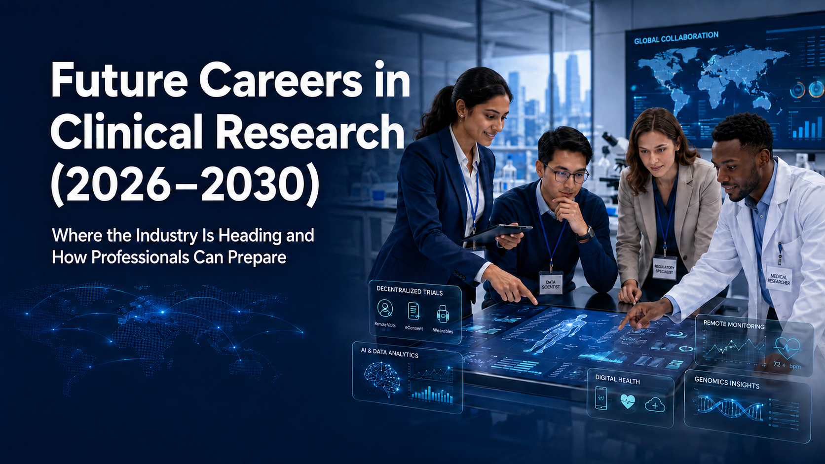 Future Careers in Clinical Research (2026–2030): Where the Industry Is Heading and How Professionals Can Prepare